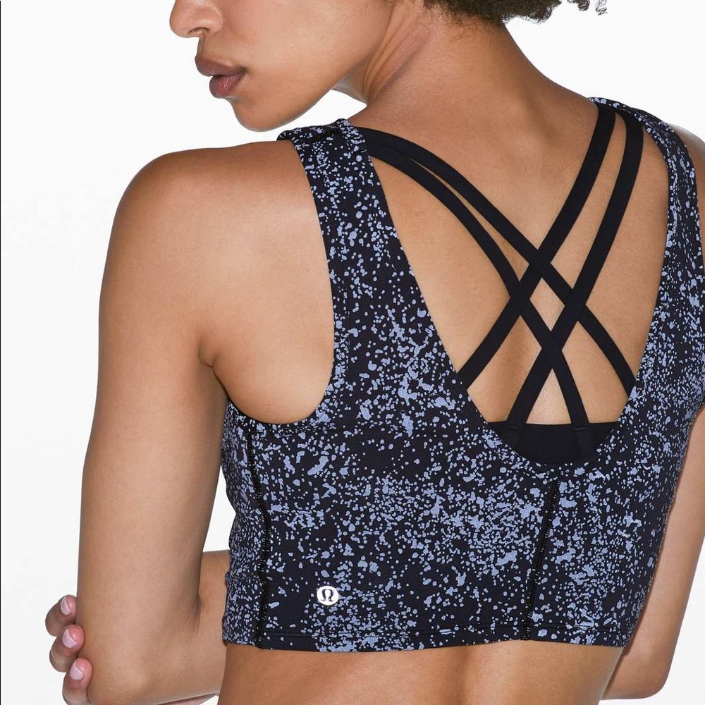 Lululemon Energetic Edge Cropped Tank *Reflective